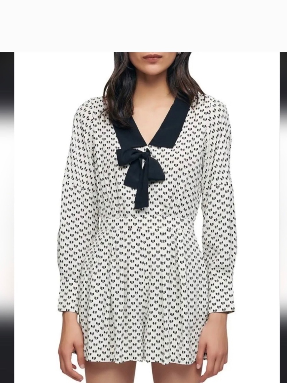 Maje Bow Playsuit